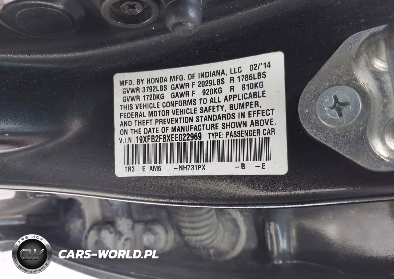 2014 Honda Civic Sedan Ex VIN:19XFB2F8XEE022969 - 9