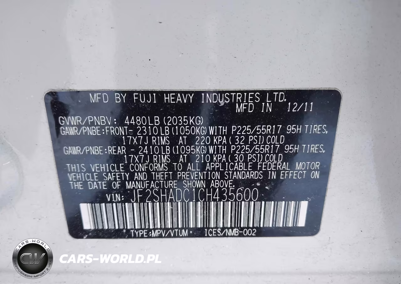 2012 Subaru Forester 2.5X Premium VIN:JF2SHADC1CH435600 - 9