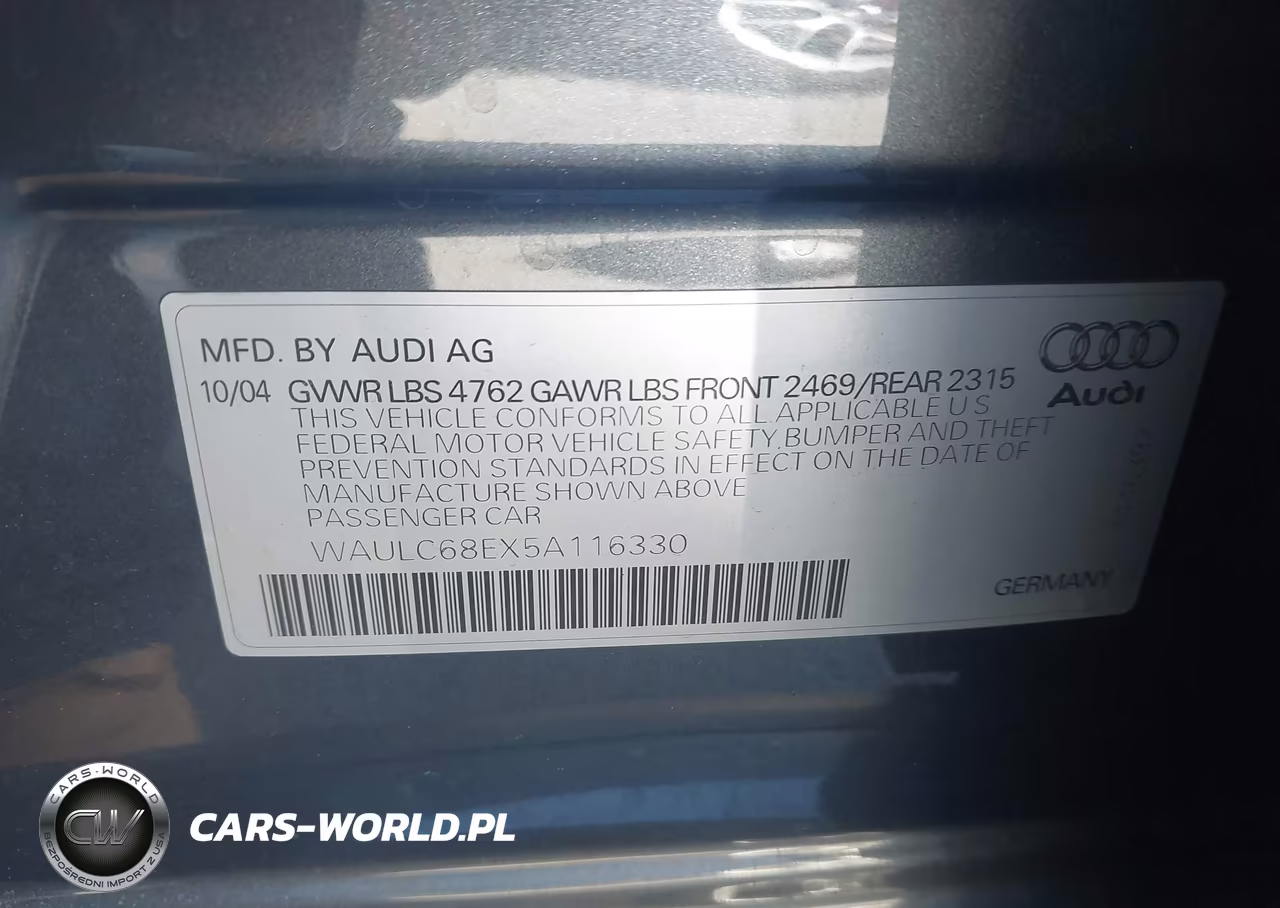 2005 Audi A4 1.8T Special Edition VIN:WAULC68EX5A116330 - 9