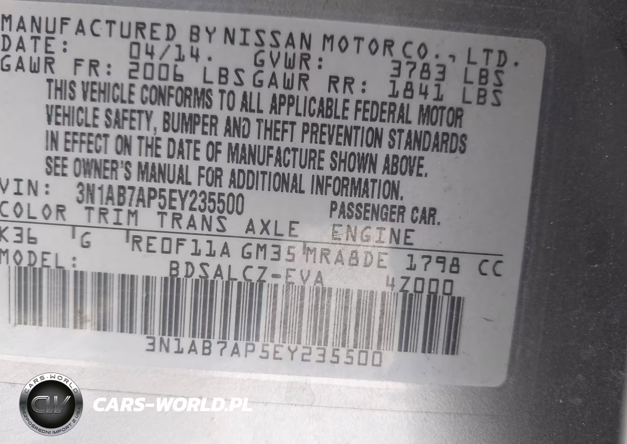 2014 Nissan Sentra S VIN:3N1AB7AP5EY235500 - 9