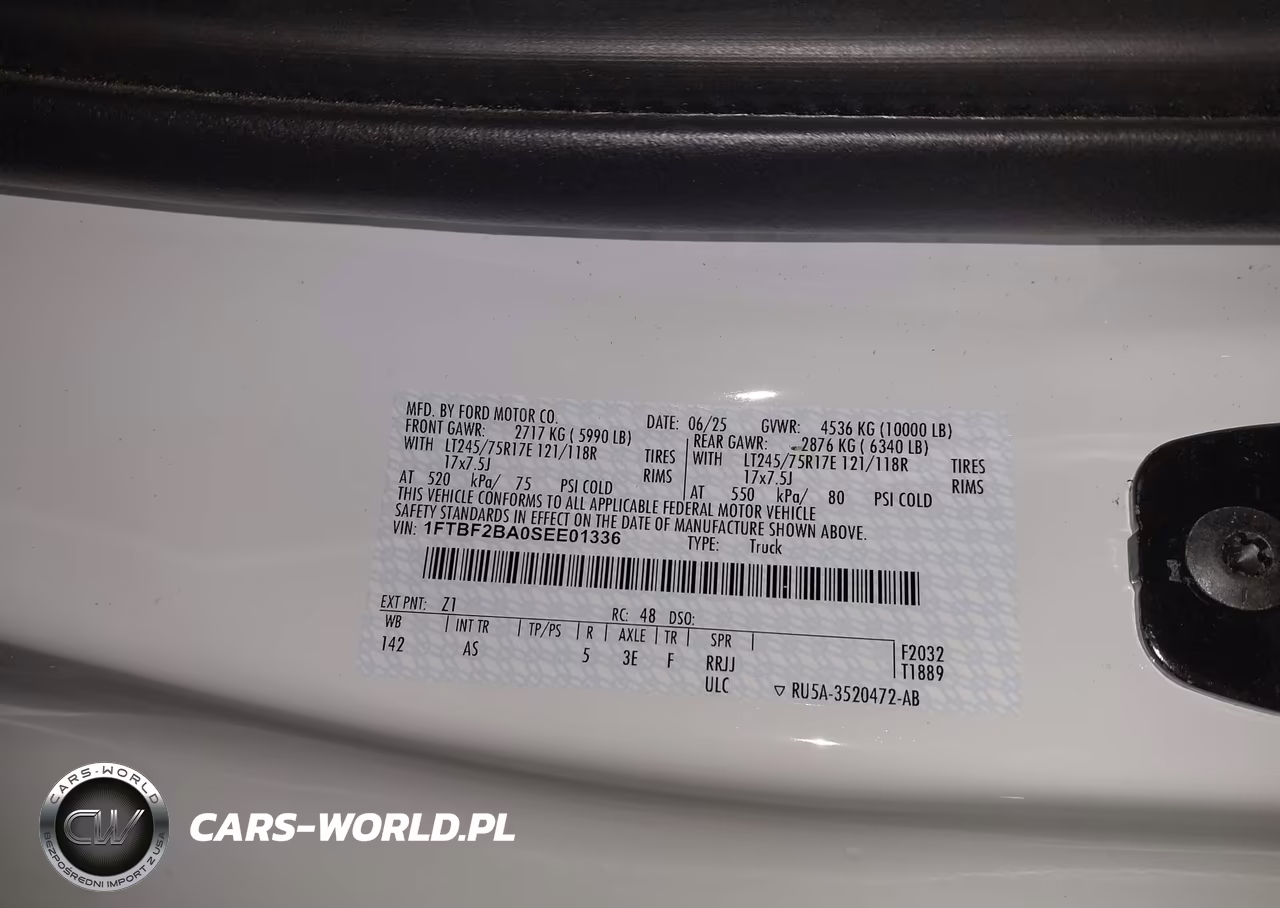 2025 Ford F-250 Xl VIN:1FTBF2BA0SEE01336 - 9