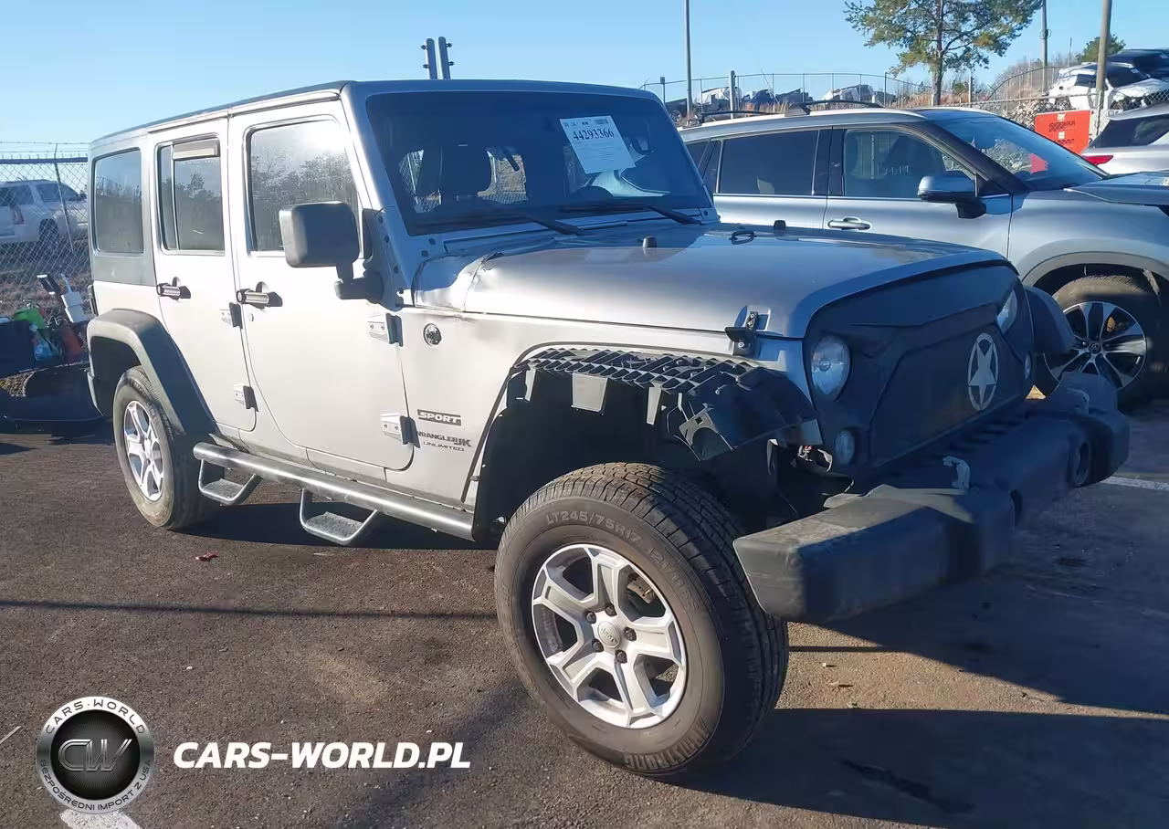 2018 Jeep Wrangler Jk Unlimited Sport S 4X4