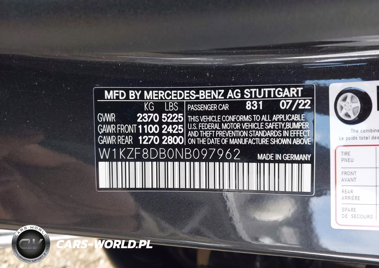 2022 Mercedes-Benz E 350 VIN:W1KZF8DB0NB097962 - 9
