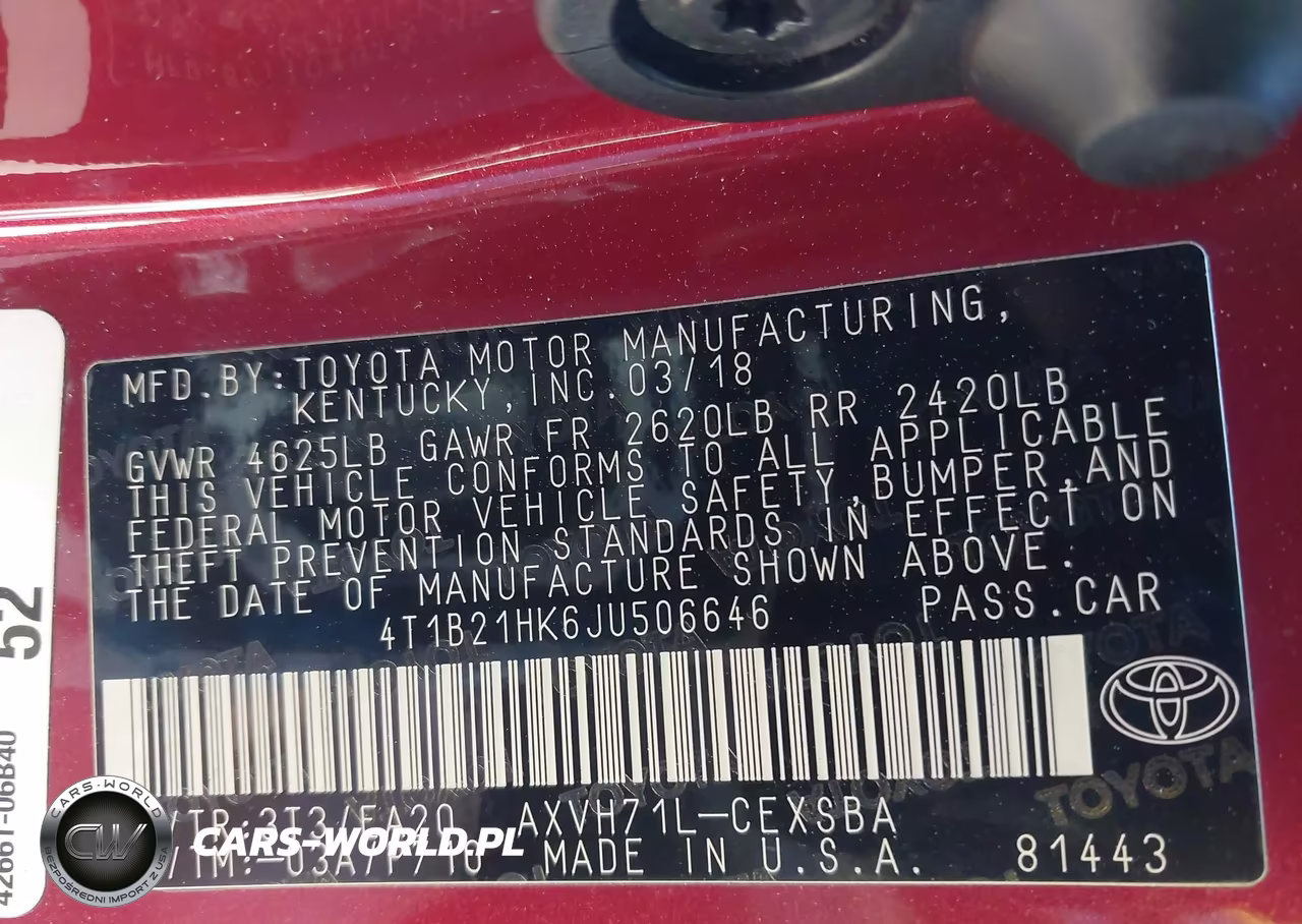 2018 Toyota Camry Hybrid Se VIN:4T1B21HK6JU506646 - 9