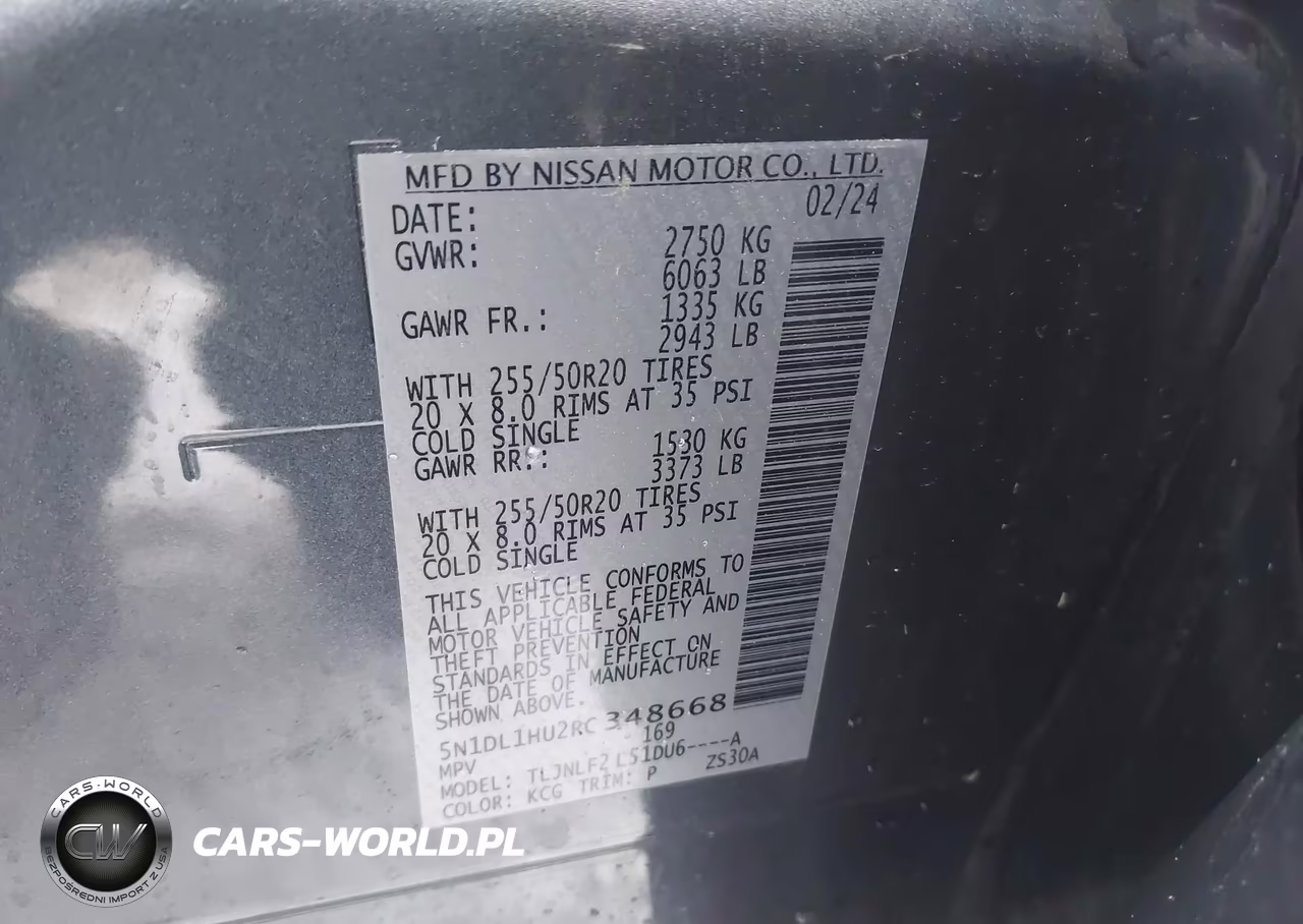 2024 Infiniti Qx60 Autograph Awd VIN:5N1DL1HU2RC348668 - 9