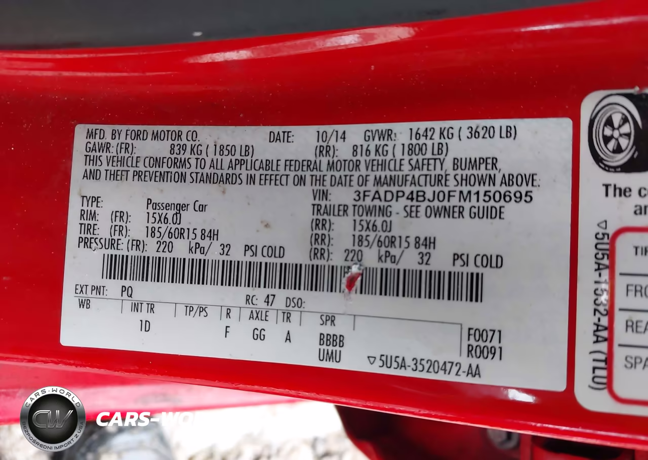 2015 Ford Fiesta Se VIN:3FADP4BJ0FM150695 - 9