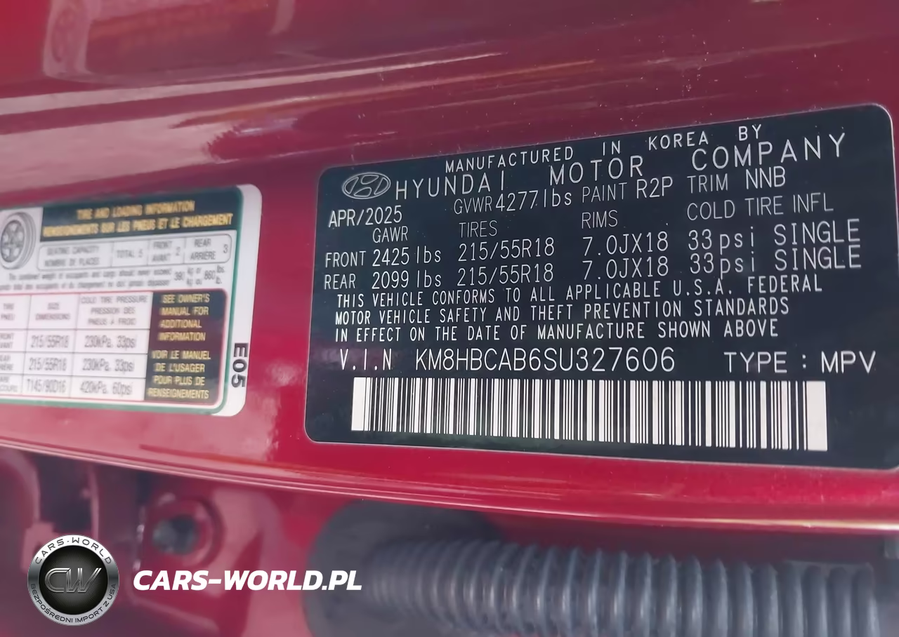 2025 Hyundai Kona Sel VIN:KM8HBCAB6SU327606 - 9