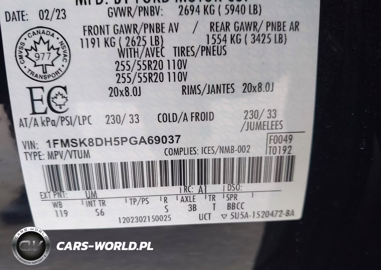 2023 Ford Explorer Xlt VIN:1FMSK8DH5PGA69037 - 9