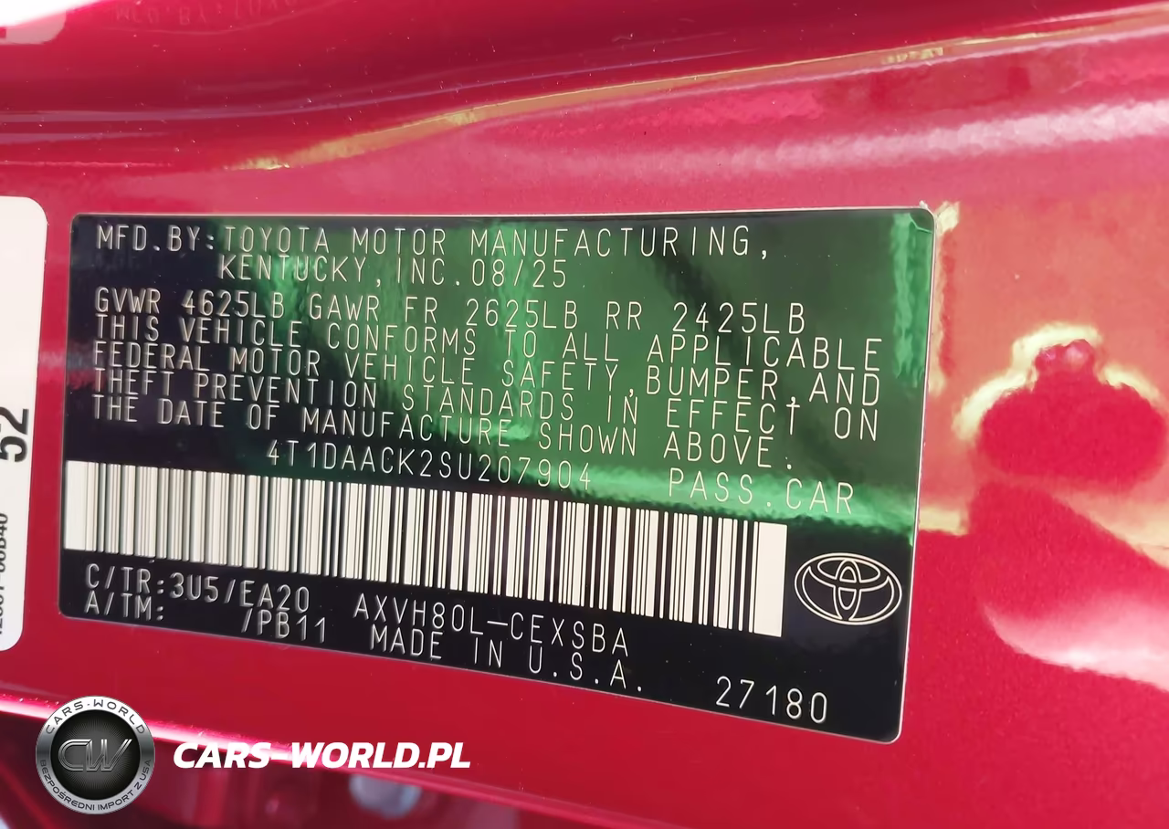 2025 Toyota Camry Se VIN:4T1DAACK2SU207904 - 9