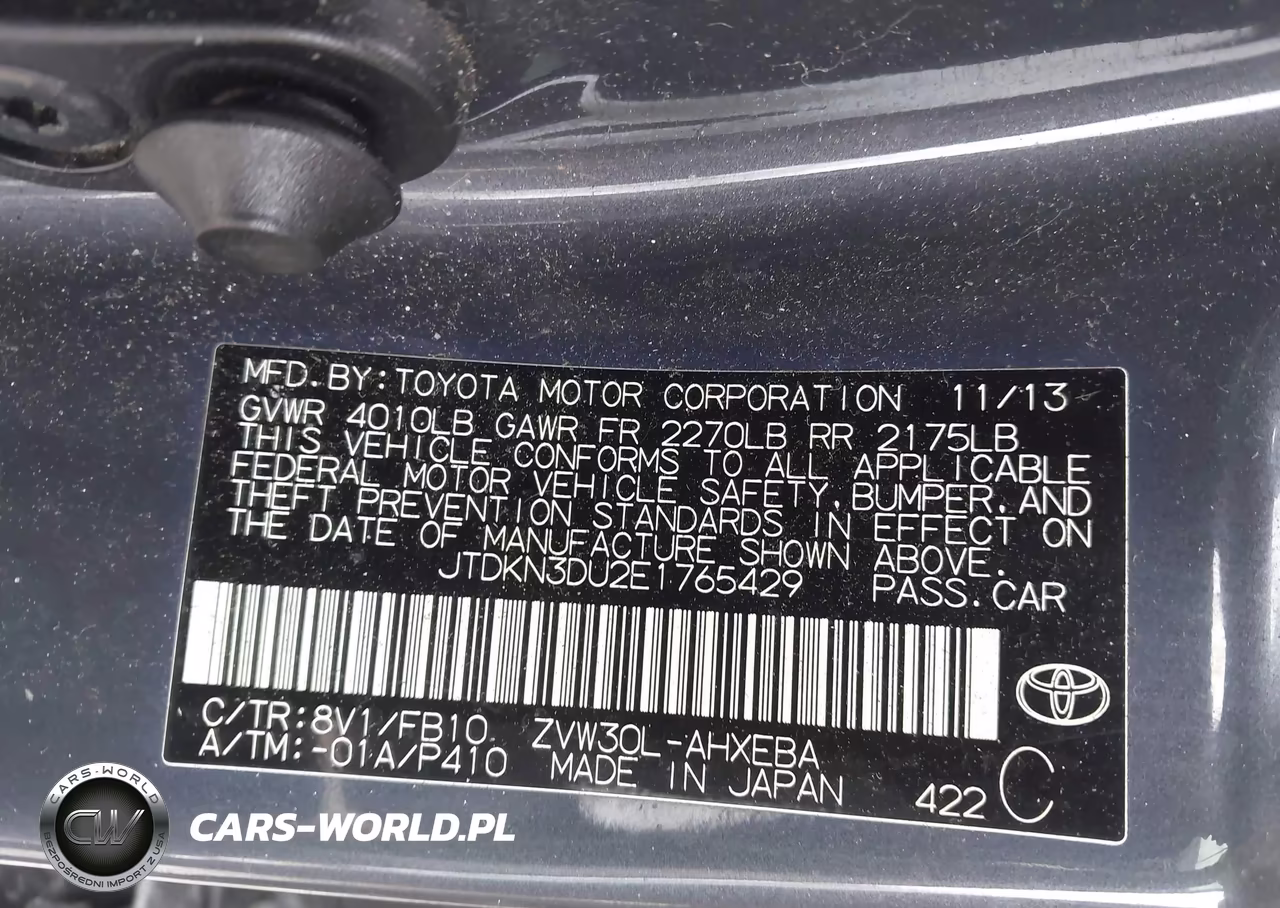 2014 Toyota Prius Three VIN:JTDKN3DU2E1765429 - 9