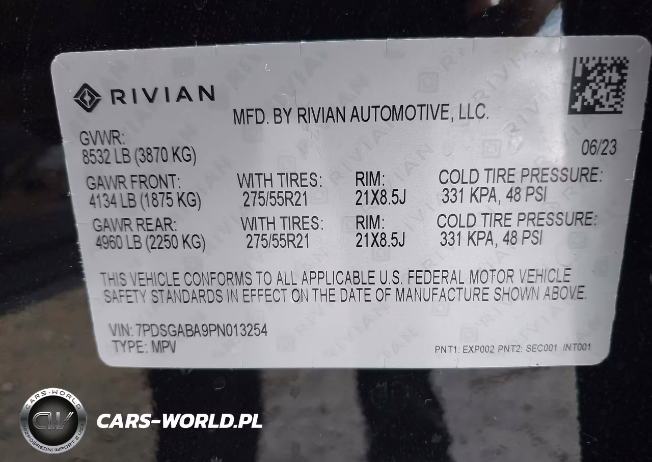 2023 Rivian R1S Adventure VIN:7PDSGABA9PN013254 - 9