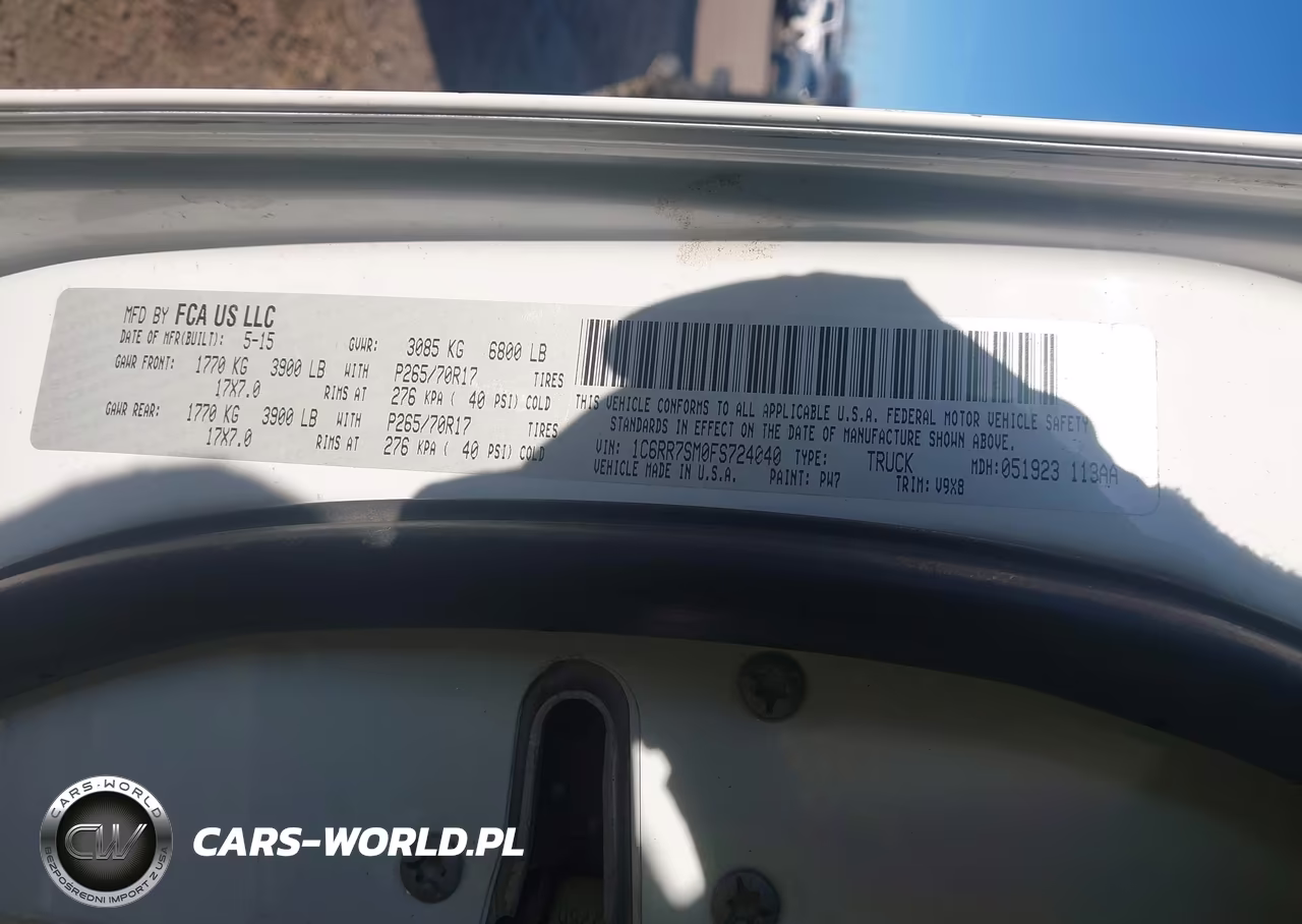 2015 Ram 1500 Tradesman VIN:1C6RR7SM0FS724040 - 9
