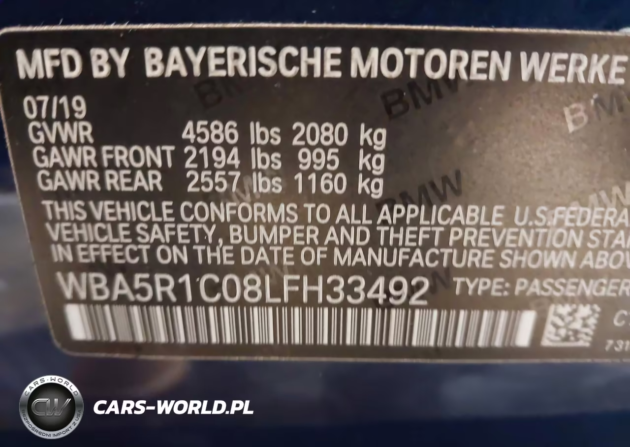 2020 BMW 330I VIN:WBA5R1C08LFH33492 - 9