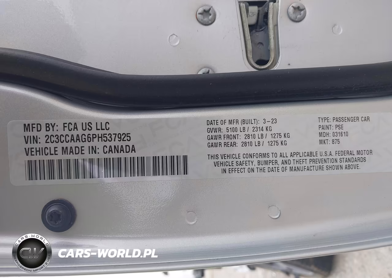 2023 Chrysler 300 Touring VIN:2C3CCAAG6PH537925 - 9