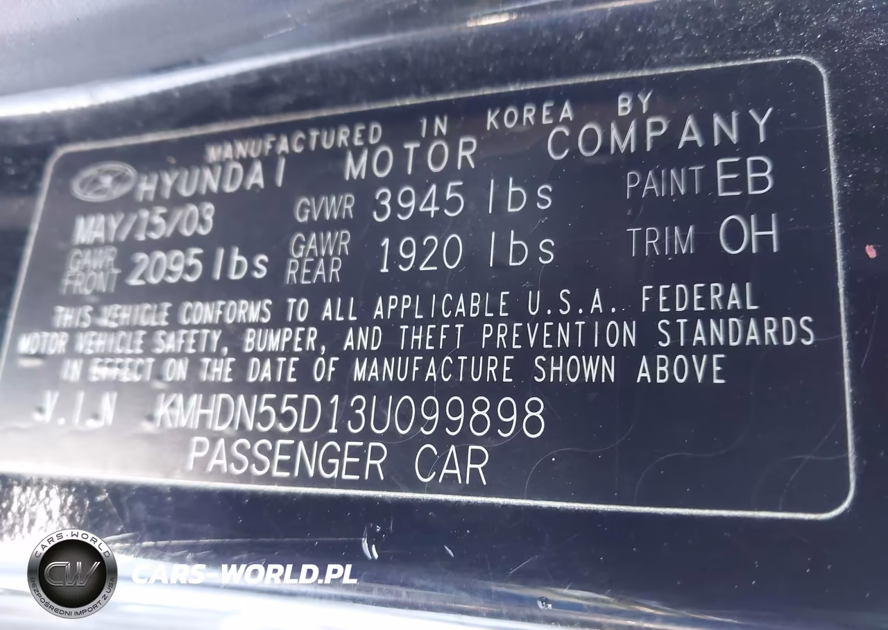 2003 Hyundai Elantra Gt VIN:KMHDN55D13U099898 - 9