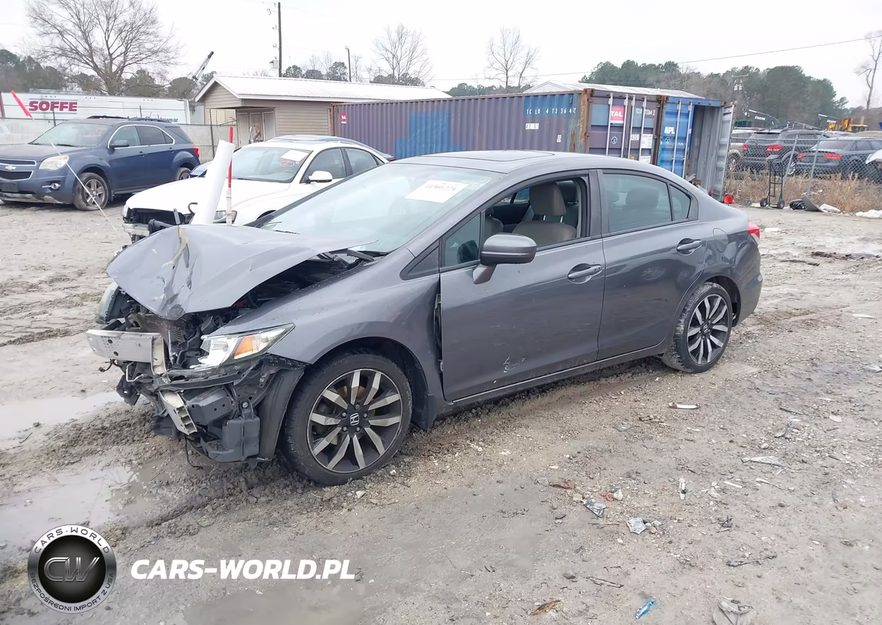 2014 Honda Civic Ex-L VIN:2HGFB2F96EH543167 - 2