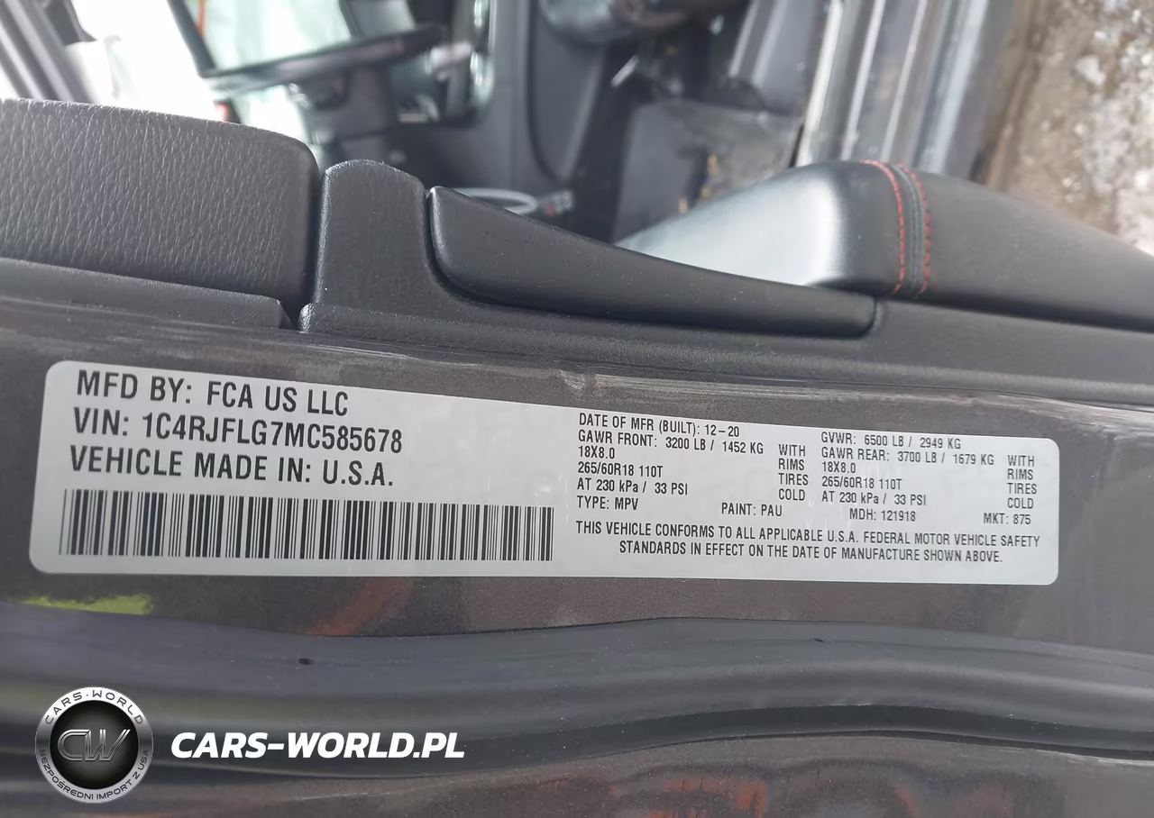 2021 Jeep Grand Cherokee Trailhawk 4X4 VIN:1C4RJFLG7MC585678 - 9