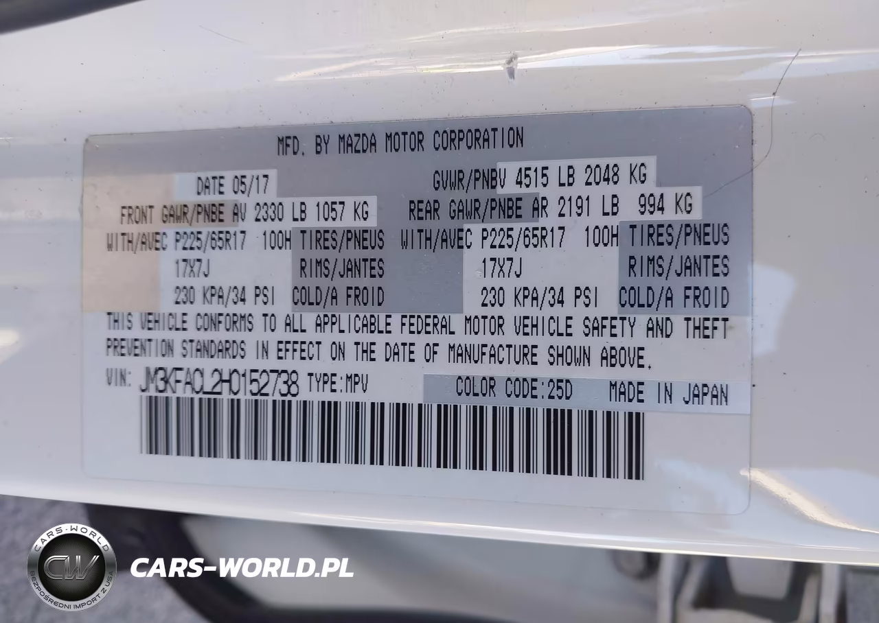 2017 Mazda Cx-5 Touring VIN:JM3KFACL2H0152738 - 9