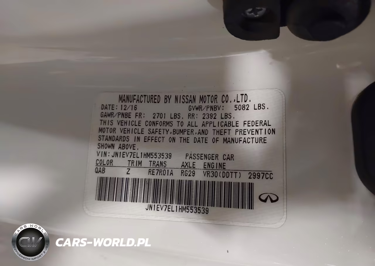 2017 Infiniti Q60 3.0T Sport VIN:JN1EV7EL1HM553539 - 9