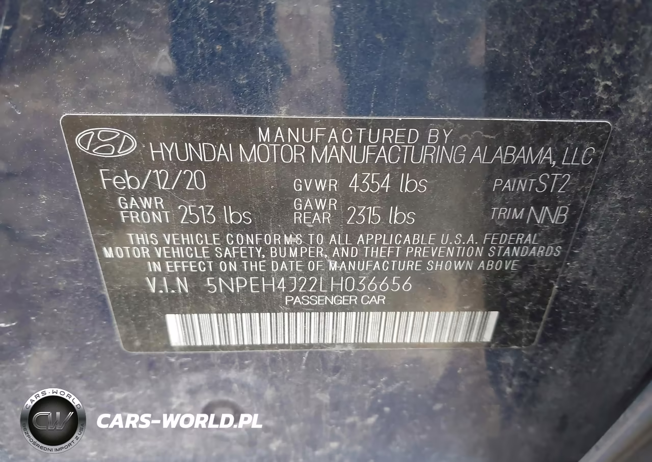 2020 Hyundai Sonata Limited VIN:5NPEH4J22LH036656 - 9