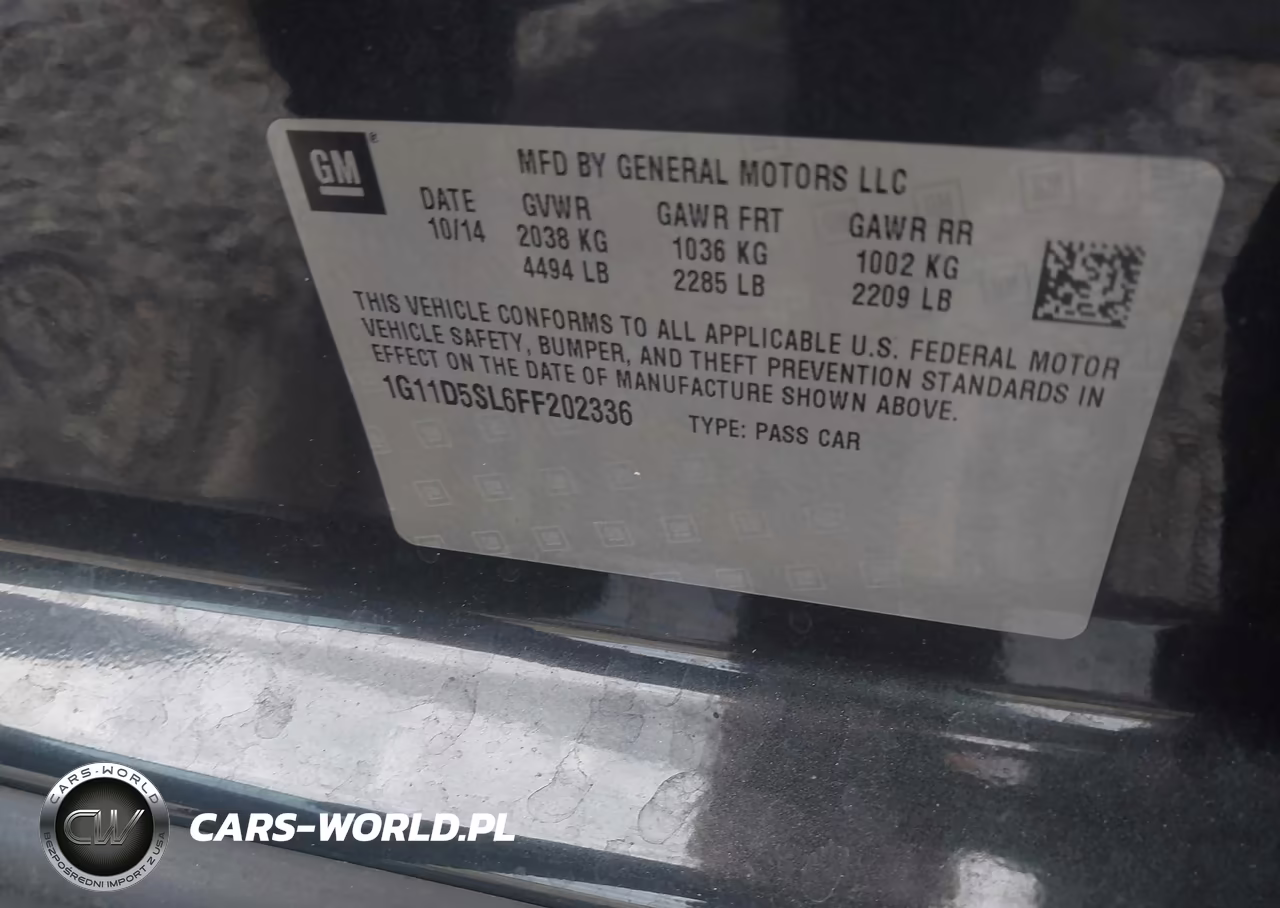 2015 Chevrolet Malibu 2Lt VIN:1G11D5SL6FF202336 - 9