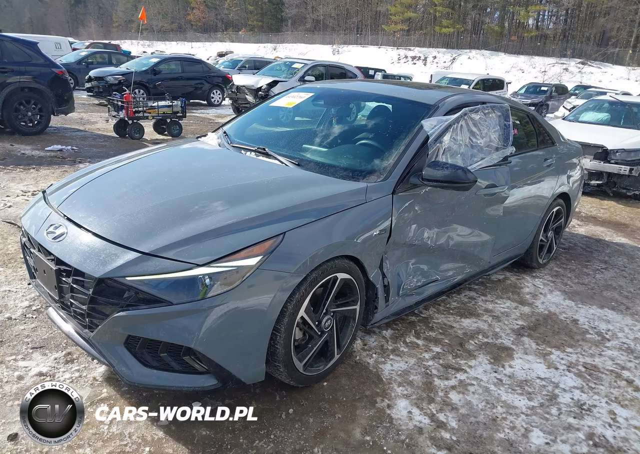 2021 Hyundai Elantra N Line VIN:KMHLR4AF8MU151322 - 2