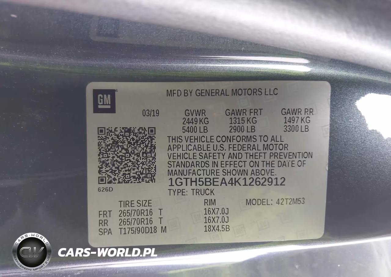 2019 GMC Canyon VIN:1GTH5BEA4K1262912 - 9