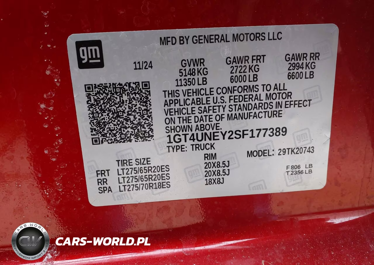 2025 GMC Sierra 2500Hd VIN:1GT4UNEY2SF177389 - 9