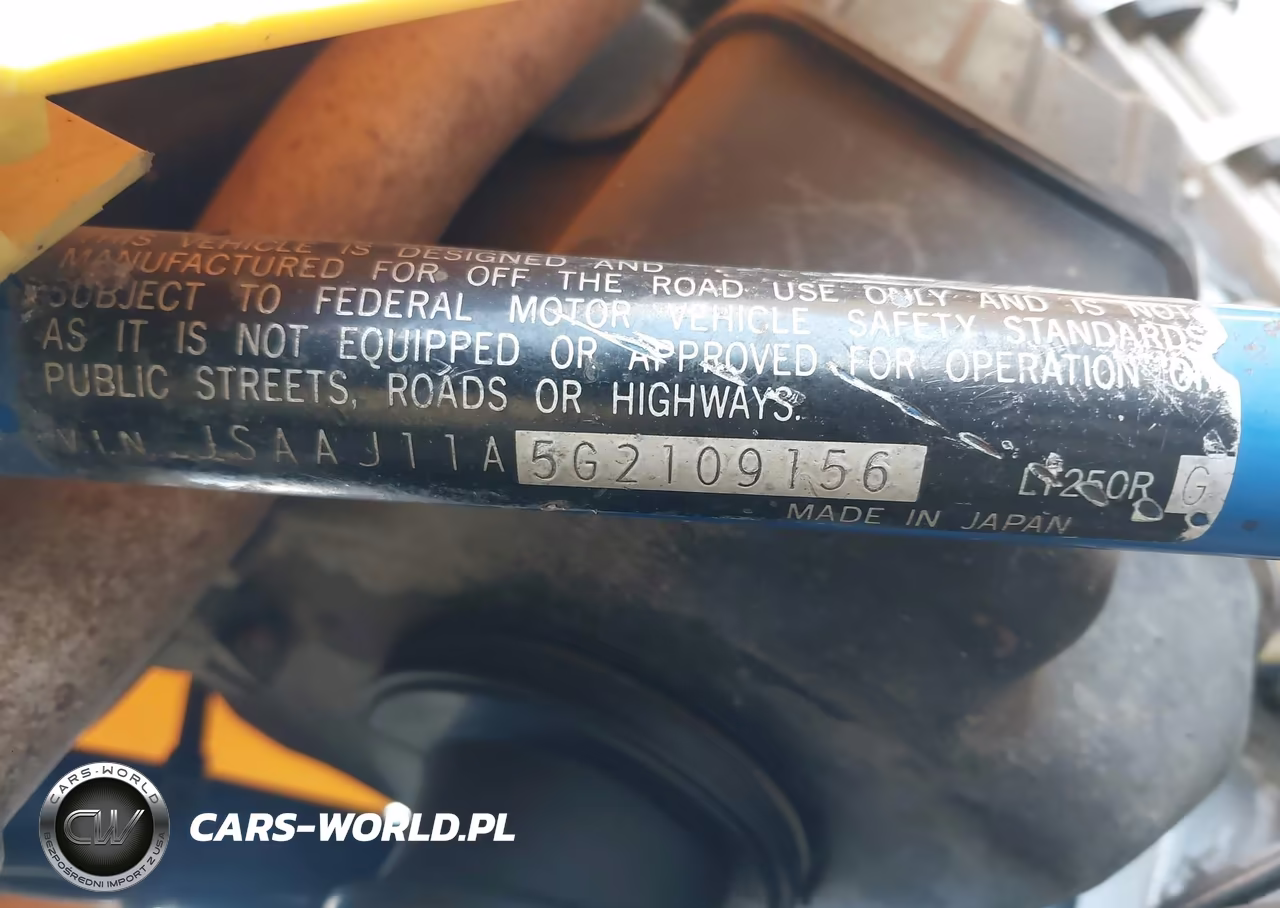 1986 Suzuki Lt250 R VIN:JSAAJ11A5G2109156 - 10