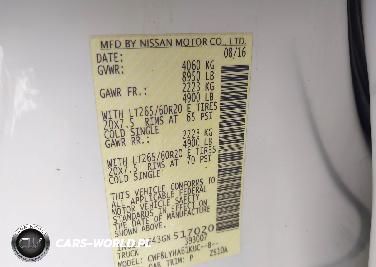2016 Nissan Titan Xd Platinum Reserve Diesel VIN:1N6BA1F43GN517020 - 9