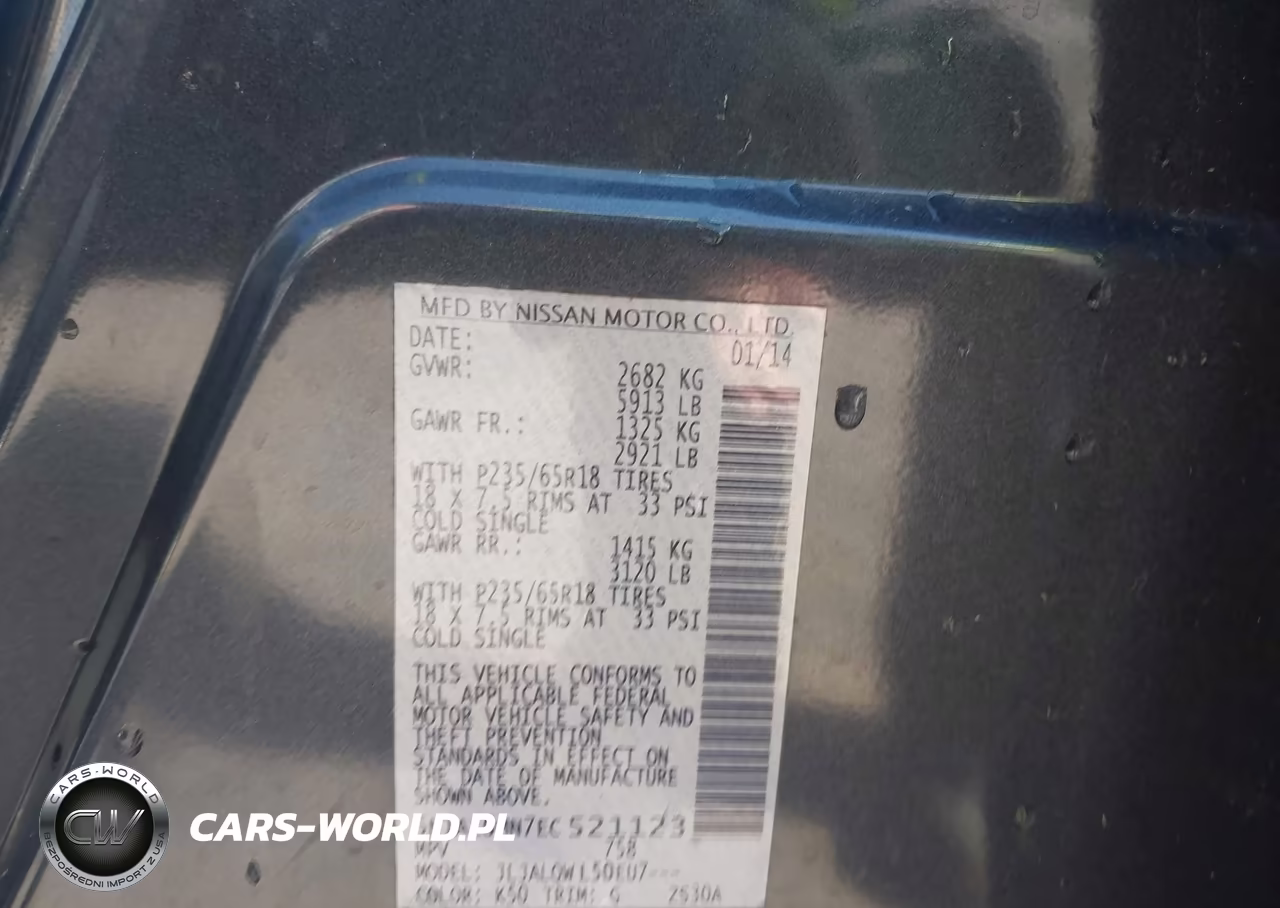 2014 INFINITI QX60 VIN:5N1AL0MN7EC521123 - 9