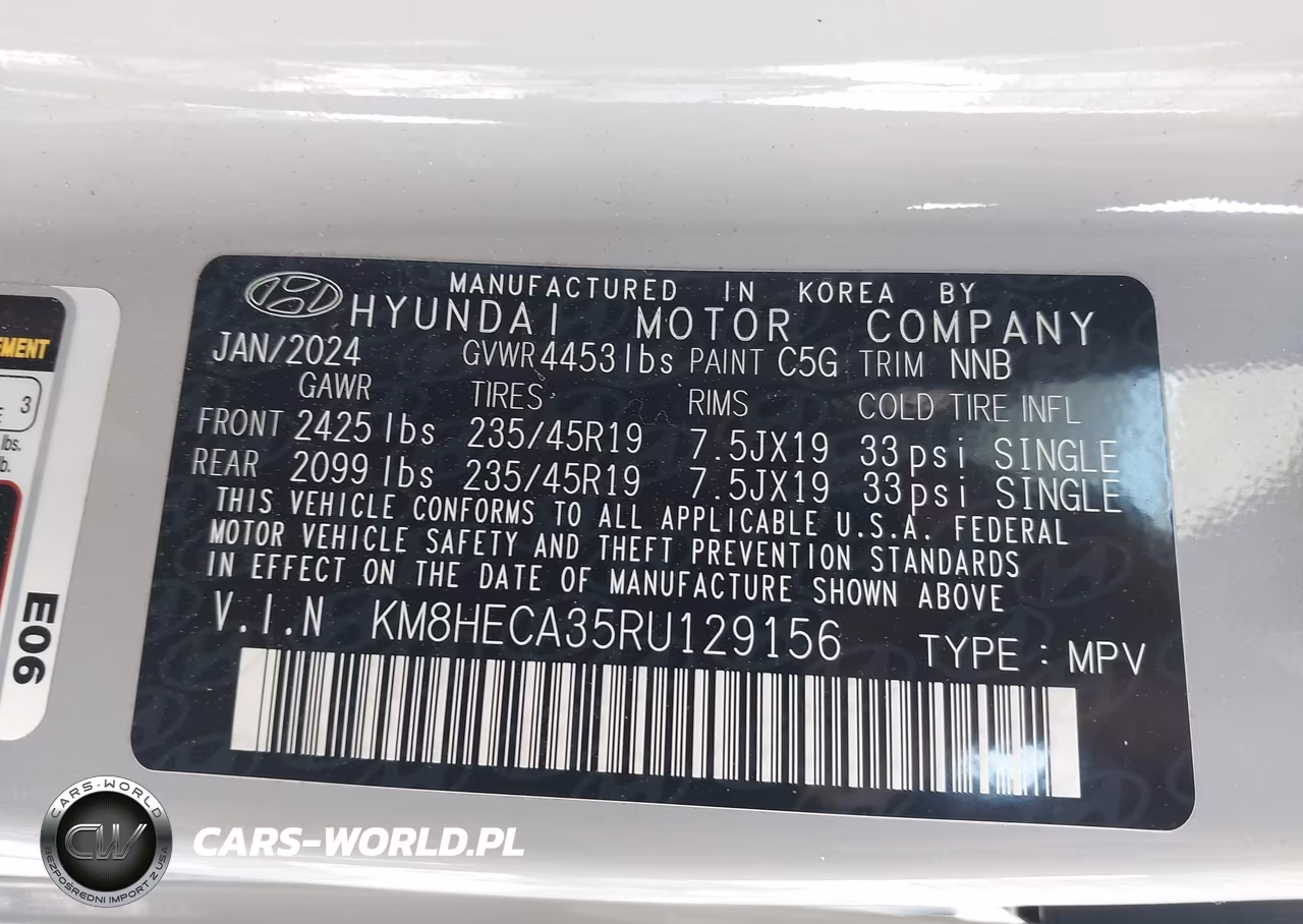 2024 Hyundai Kona Limited VIN:KM8HECA35RU129156 - 9