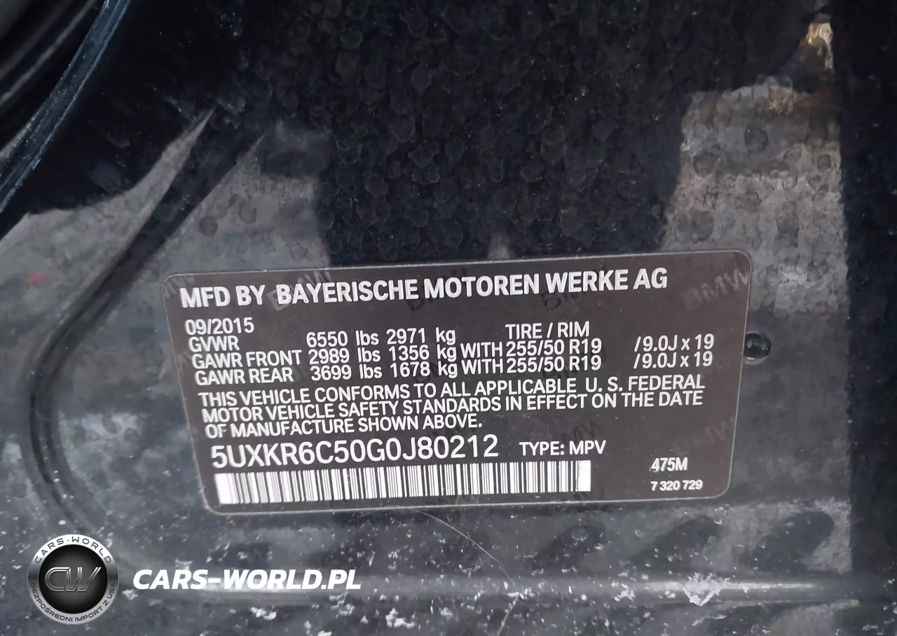 2016 BMW X5 xDrive50I VIN:5UXKR6C50G0J80212 - 9