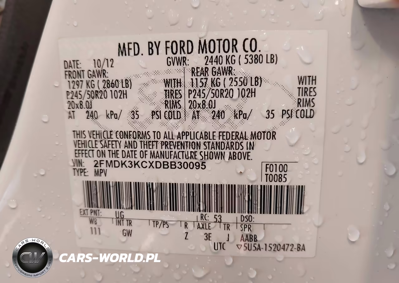 2013 Ford Edge Limited VIN:2FMDK3KCXDBB30095 - 9