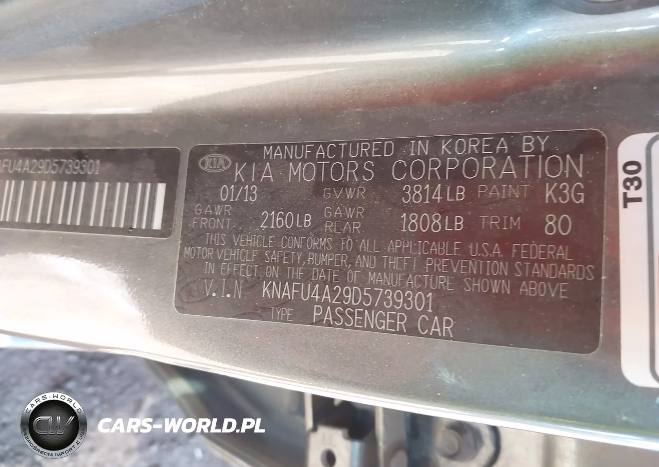 2013 Kia Forte Ex VIN:KNAFU4A29D5739301 - 9