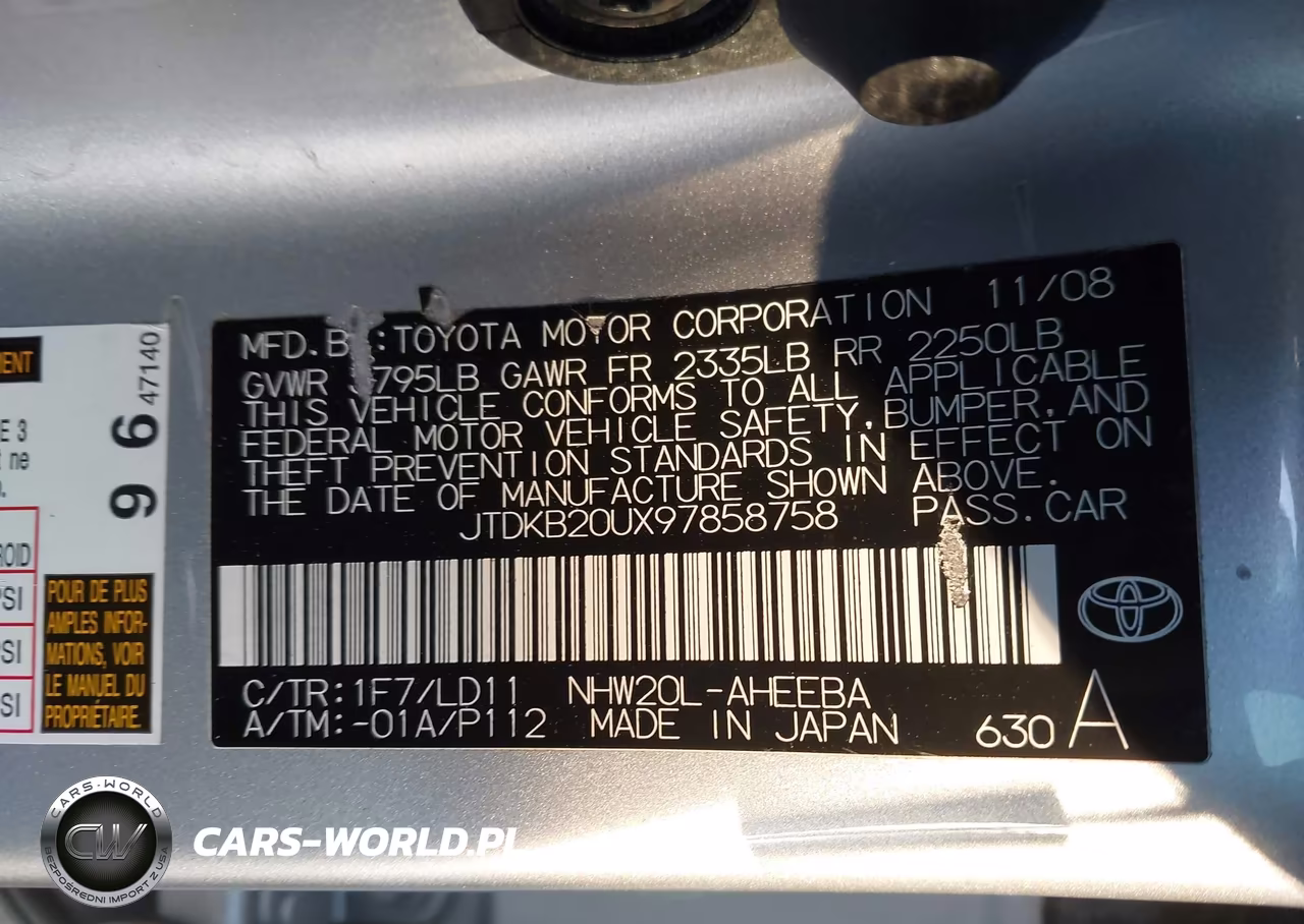2009 Toyota Prius Touring VIN:JTDKB20UX97858758 - 9