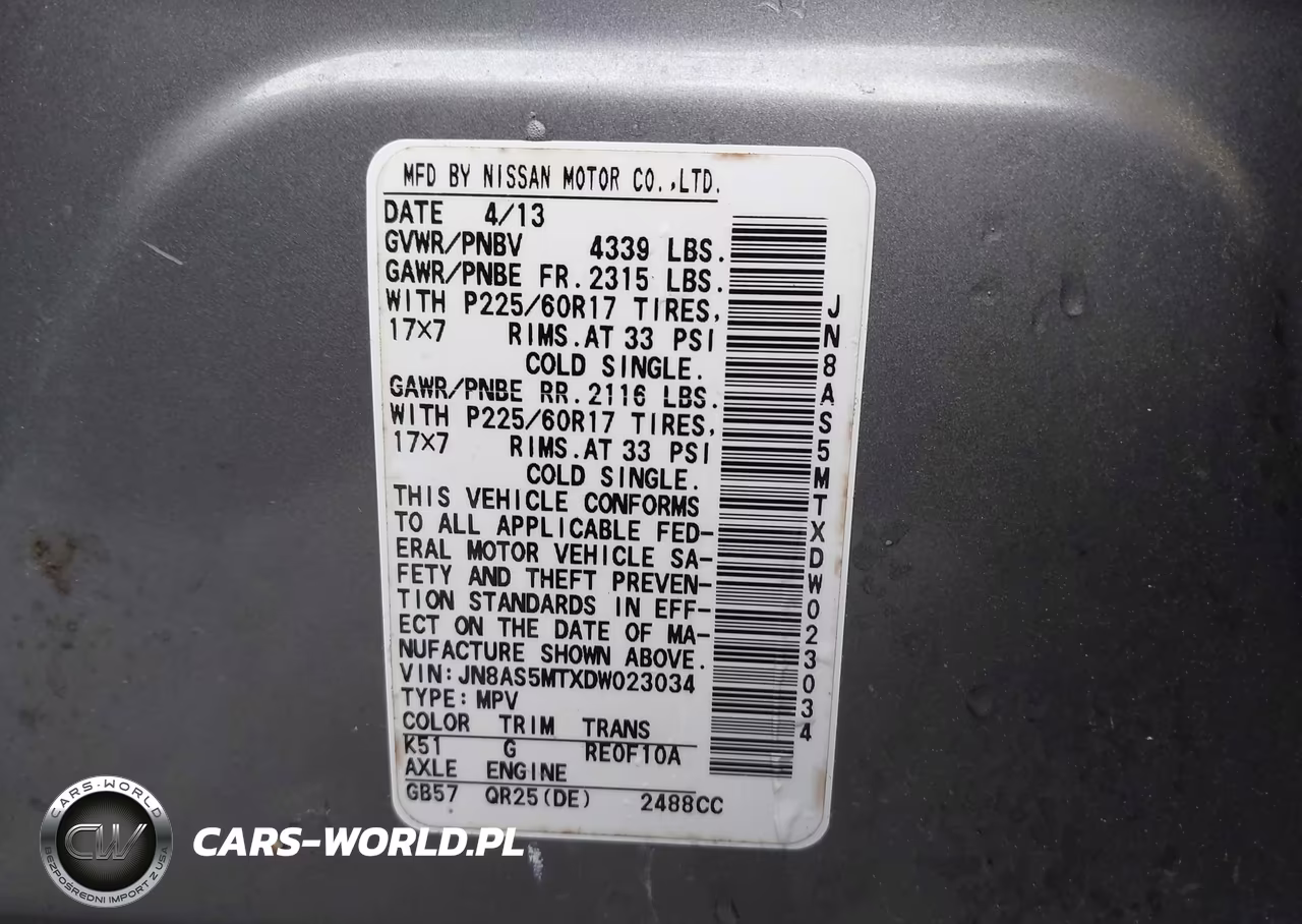 2013 Nissan Rogue Sv VIN:JN8AS5MTXDW023034 - 9