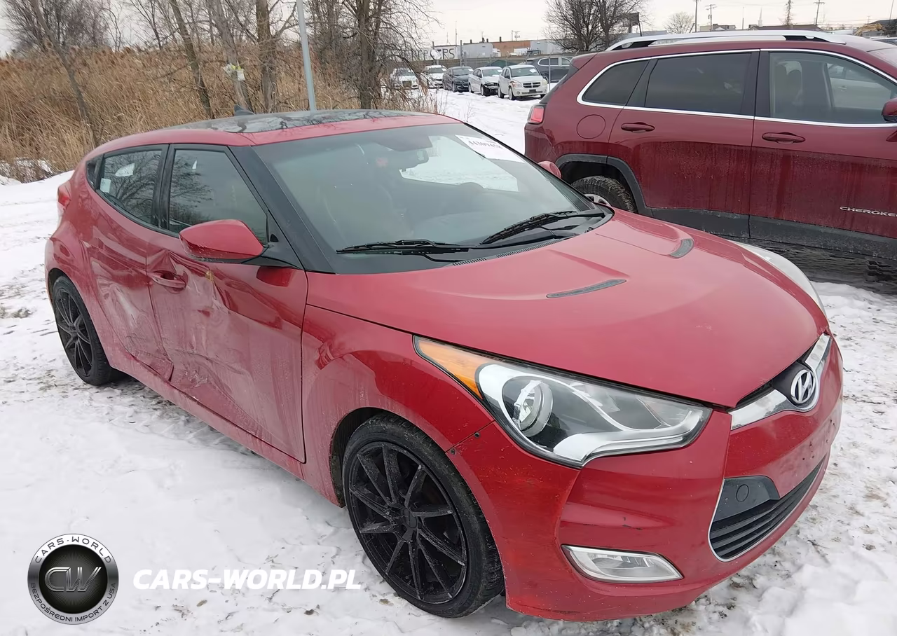 2012 Hyundai Veloster Base W-Red-Black