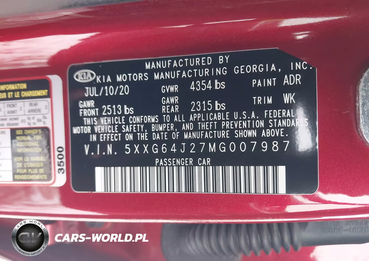 2021 Kia K5 Gt Line VIN:5XXG64J27MG007987 - 9