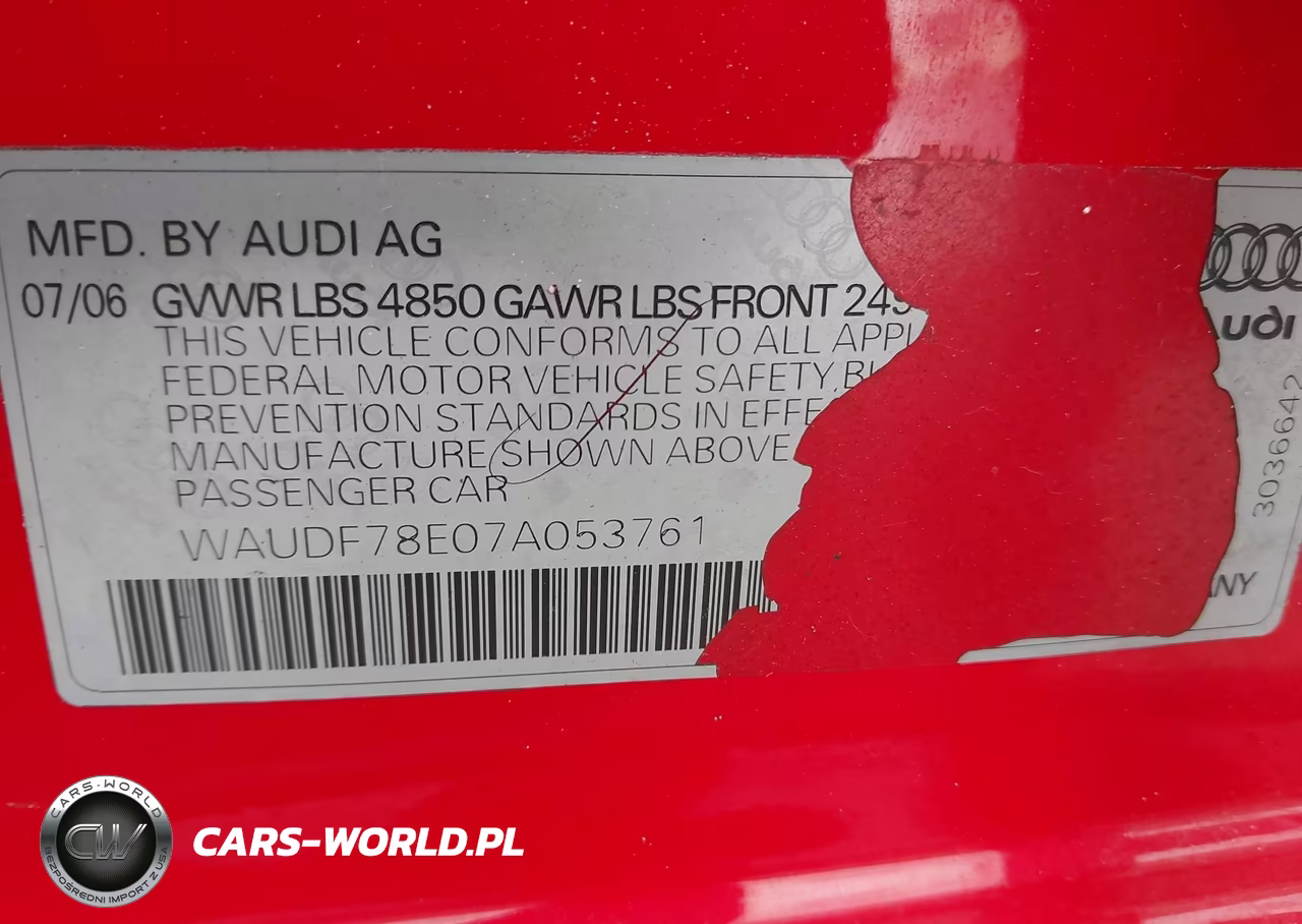 2007 Audi A4 2.0T VIN:WAUDF78E07A053761 - 9
