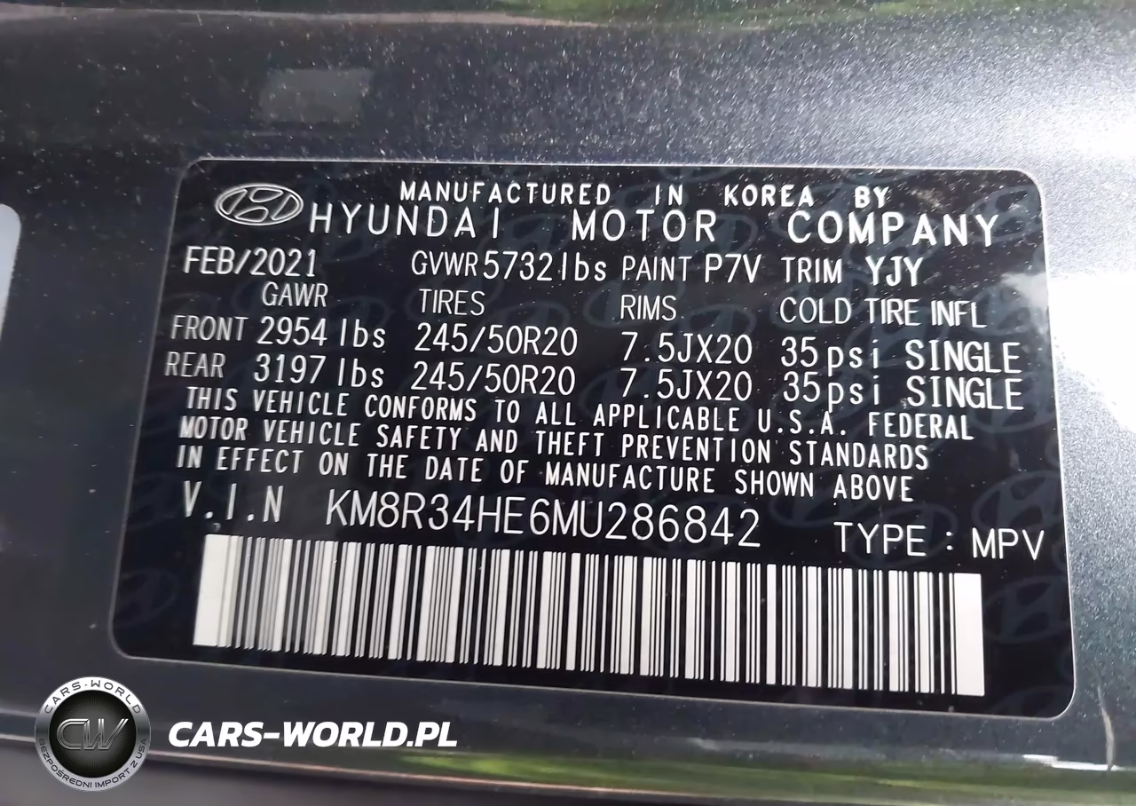 2021 Hyundai Palisade Sel VIN:KM8R34HE6MU286842 - 9