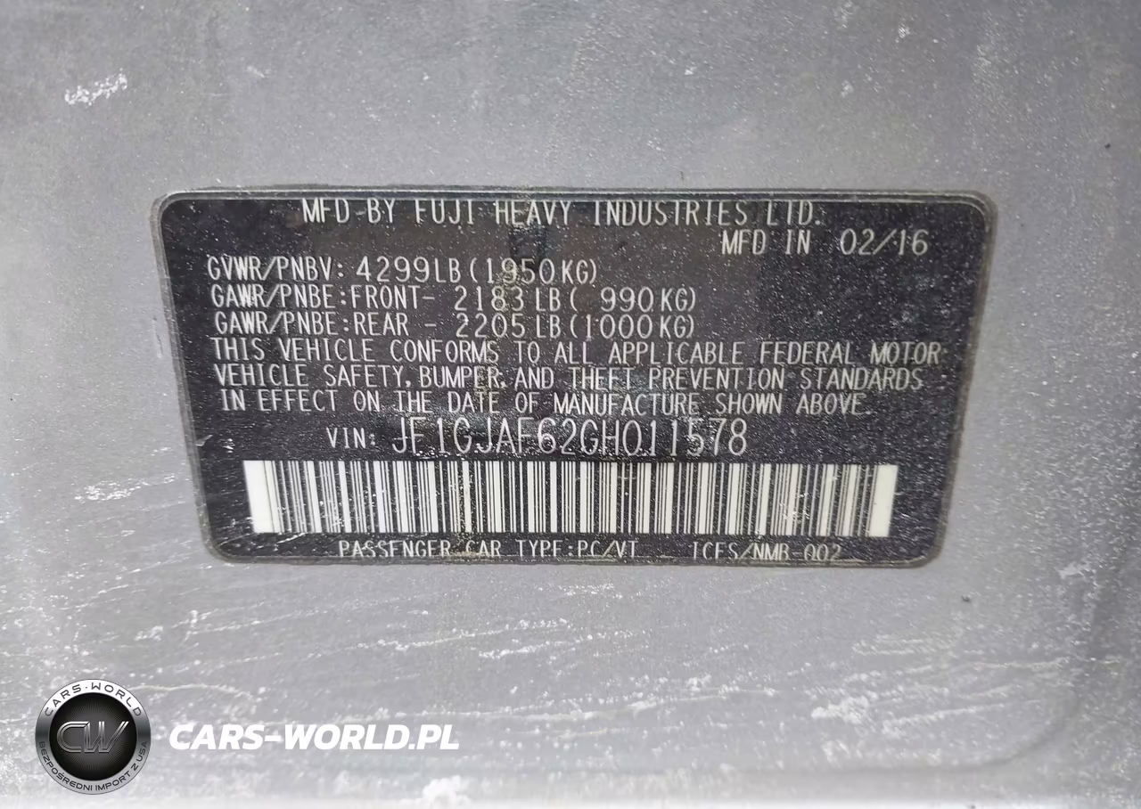2016 Subaru Impreza 2.0I Premium VIN:JF1GJAF62GH011578 - 9