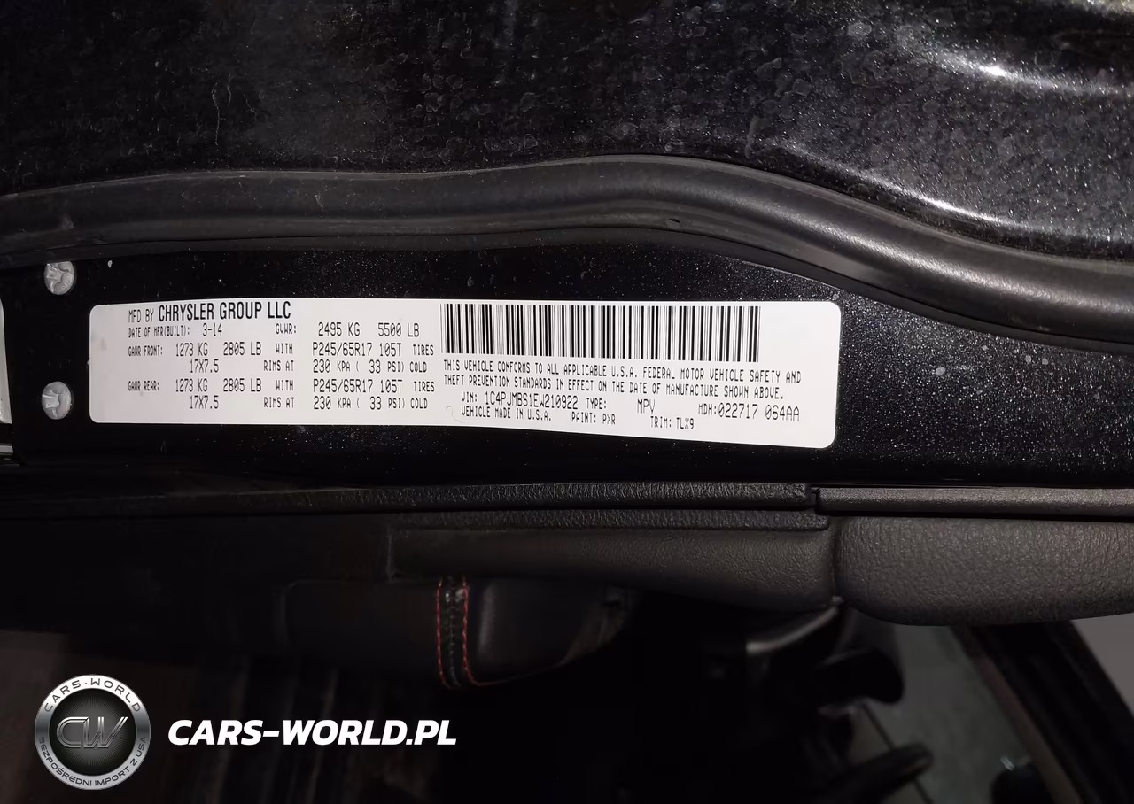 2014 Jeep Cherokee Trailhawk VIN:1C4PJMBS1EW210922 - 9