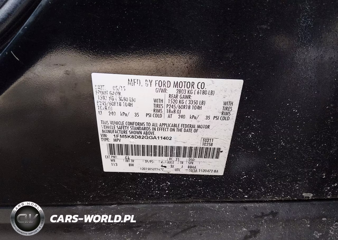 2016 Ford Explorer Xlt VIN:1FM5K8D82GGA11402 - 9