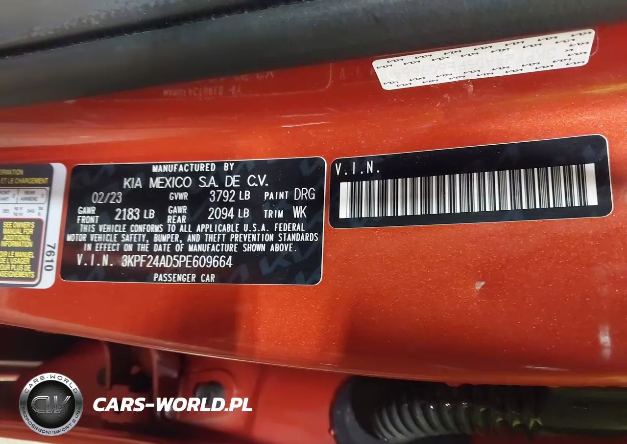 2023 Kia Forte Lxs VIN:3KPF24AD5PE609664 - 9