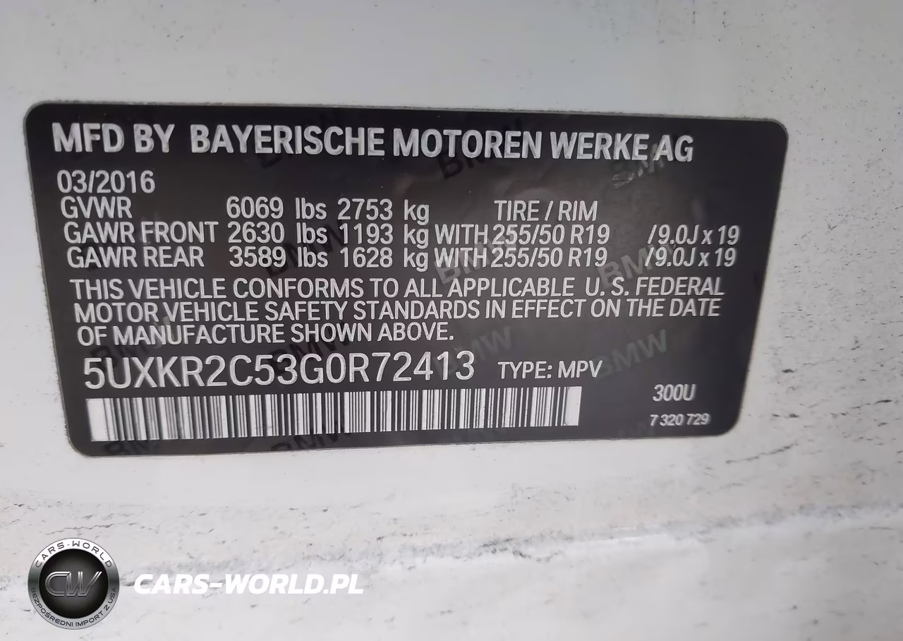 2016 BMW X5 Sdrive35I VIN:5UXKR2C53G0R72413 - 9
