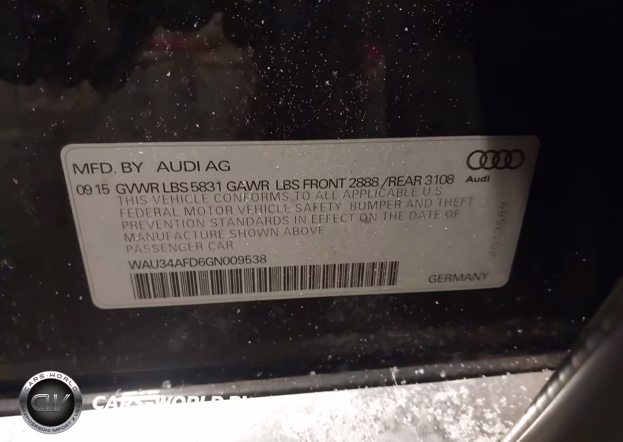 2016 Audi A8 L 3.0T VIN:WAU34AFD6GN009538 - 9