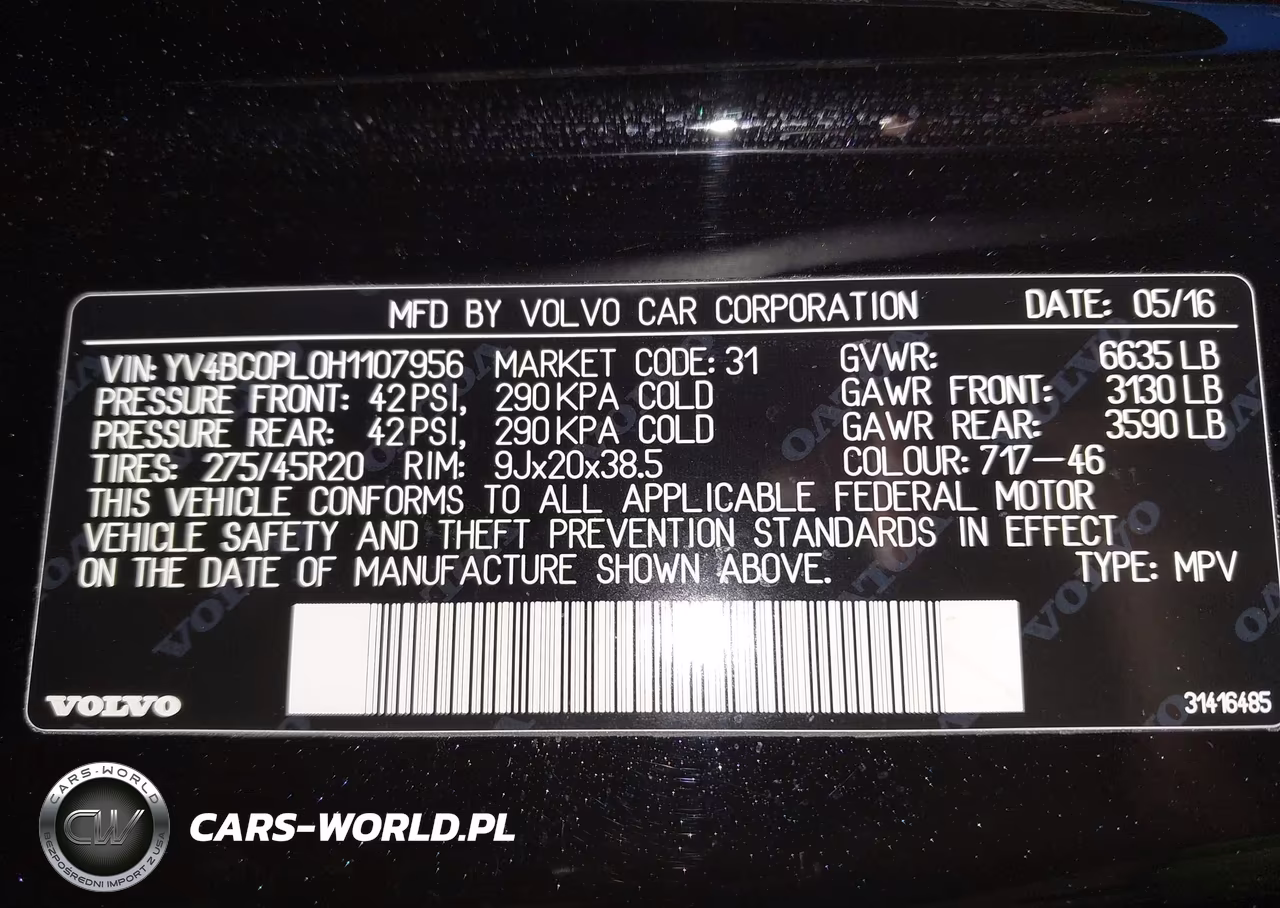 2017 Volvo Xc90 Hybrid T8 Inscription VIN:YV4BC0PL0H1107956 - 9