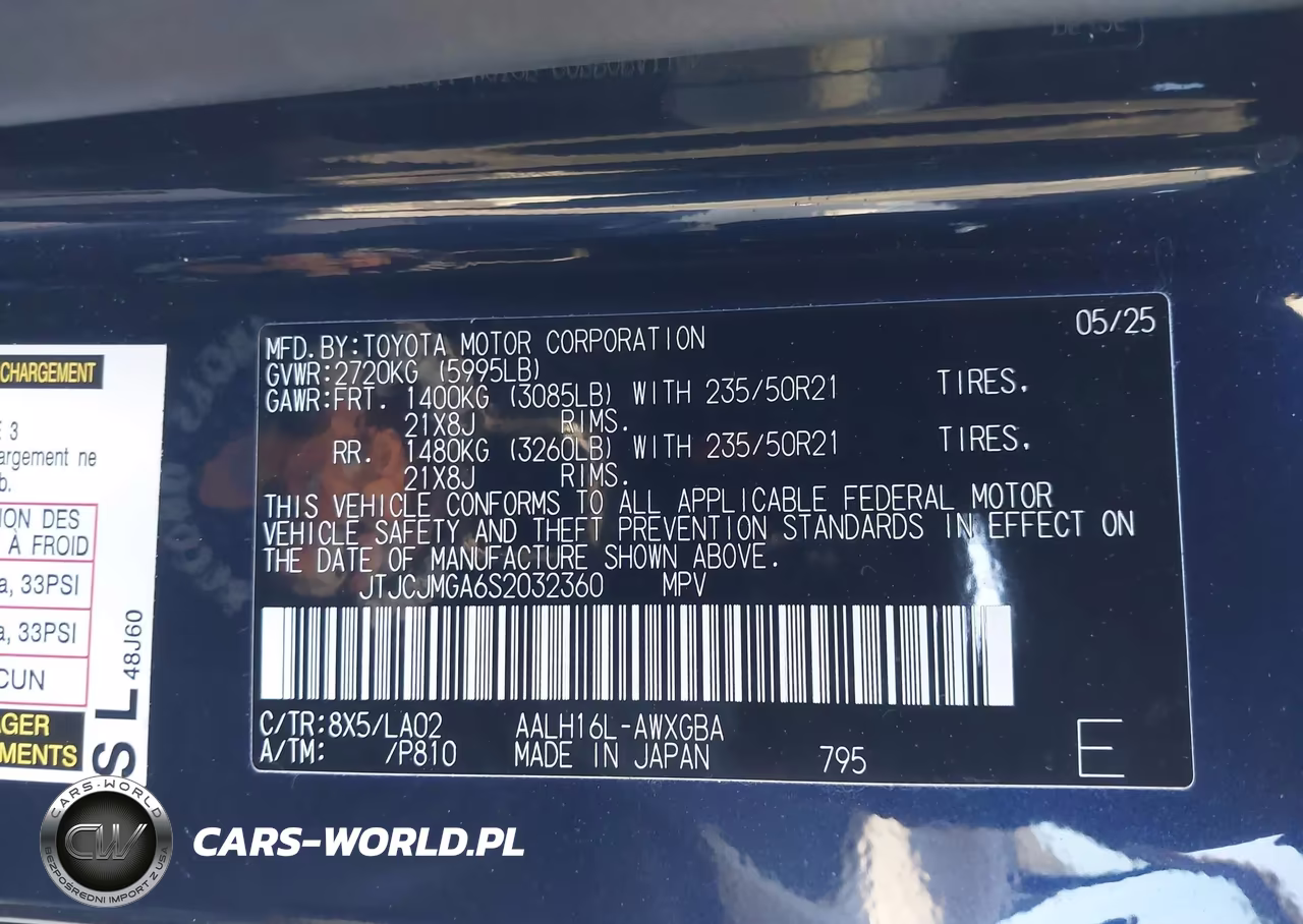 2025 Lexus Rx 450H+ Luxury VIN:JTJCJMGA6S2032360 - 9