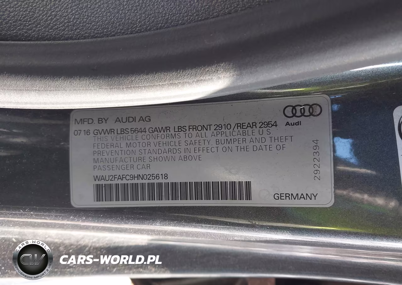 2017 Audi S7 4.0T Premium Plus VIN:WAU2FAFC9HN025618 - 9